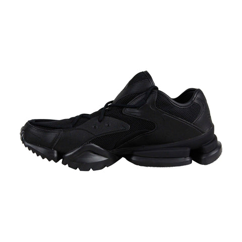 Reebok Run R 96 CN4605 Mens Black Mesh Casual Lace Up Low Top Sneakers Shoes
