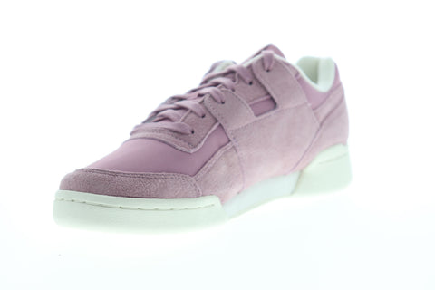Reebok Workout LO Plus CN4623 Womens Purple Suede Lifestyle Sneakers Shoes