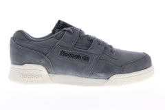Reebok Workout Plus MU CN5481 Mens Gray Suede Low Top Lifestyle Sneakers Shoes