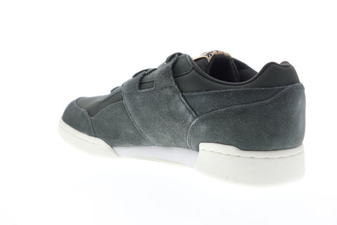 Reebok Workout Plus MU CN5482 Mens Green Suede Low Top Lifestyle Sneakers Shoes