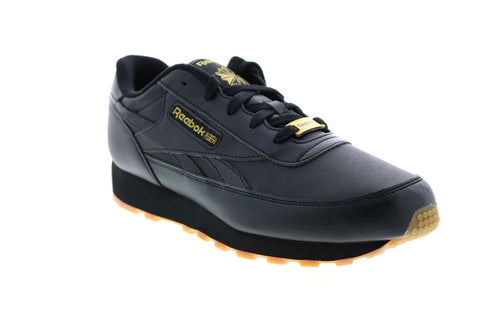 Reebok Classic Renaissance Mens Black Extra Wide 4E Lifestyle Sneakers Shoes
