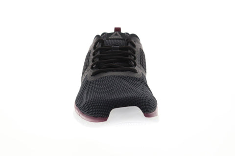 Reebok Pt Prime Runner Fc Mens Black Textile Low Top Lace Up Sneakers Shoes