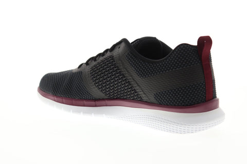 Reebok Pt Prime Runner Fc Mens Black Textile Low Top Lace Up Sneakers Shoes