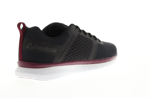 Reebok Pt Prime Runner Fc Mens Black Textile Low Top Lace Up Sneakers Shoes