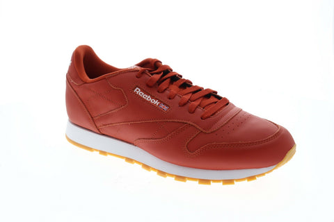 Reebok Classic Leather MU CN5769 Mens Red Casual Lifestyle Sneakers Shoes