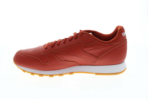 Reebok Classic Leather MU CN5769 Mens Red Casual Lifestyle Sneakers Shoes