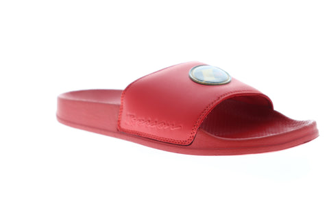 Reebok Classic Slide CN6738 Mens Red Slip On Slides Sandals Shoes