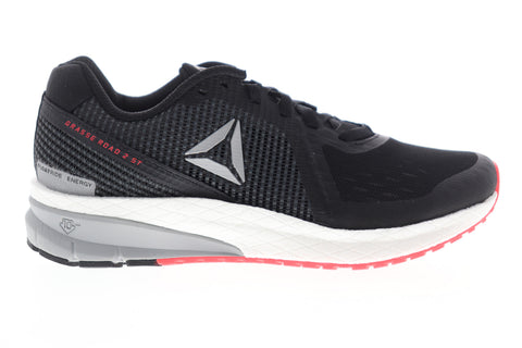 Reebok Grasse Road 2 ST CN6876 Womens Black Mesh Low Top Athletic Running Shoes