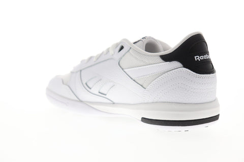 Reebok Unphased Pro Mens White Leather & Textile Low Top Sneakers Shoes