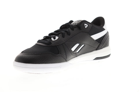 Reebok Unphased Pro Mens Black Leather Low Top Lace Up Sneakers Shoes