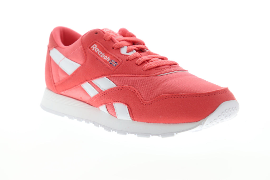 Reebok Classic Nylon Color CN7444 Mens Red Suede Lifestyle Sneakers Sh ...