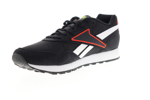 Reebok Rapide MU CN7521 Mens Black Suede Low Top Lifestyle Sneakers Shoes