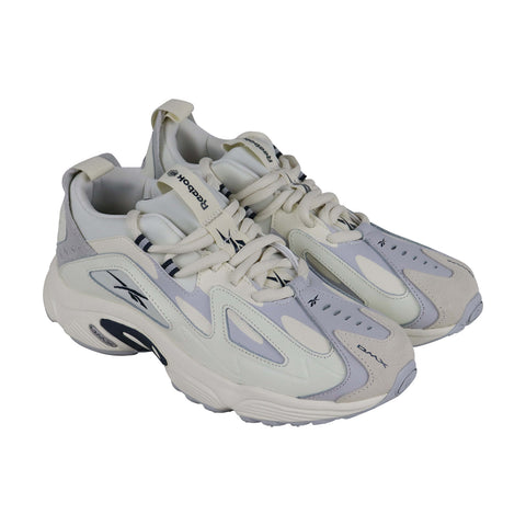 Reebok Dmx Series 1200 Mens Gray Leather Low Top Lace Up Sneakers Shoes
