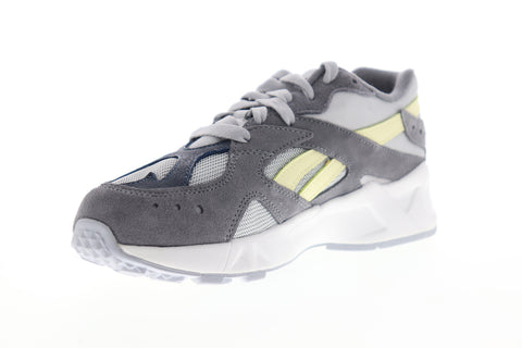 Reebok Aztrek CN7838 Mens Gray Suede Low Top Lace Up Lifestyle Sneakers Shoes
