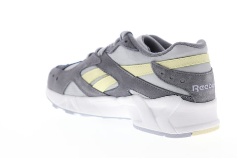 Reebok Aztrek CN7838 Mens Gray Suede Low Top Lace Up Lifestyle Sneakers Shoes