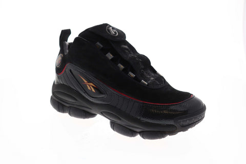 Reebok Iverson Legacy CN8404 Mens Black Mid Top Athletic Gym Basketball Shoes
