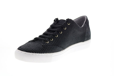 TCG Cooper Mens Black Canvas Low Top Lace Up Lifestyle Sneakers Shoes