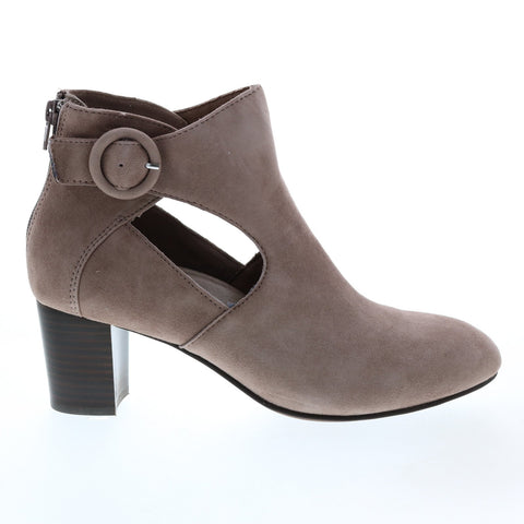 Earth Corinth Womens Pink Suede Zipper Ankle & Booties Boots