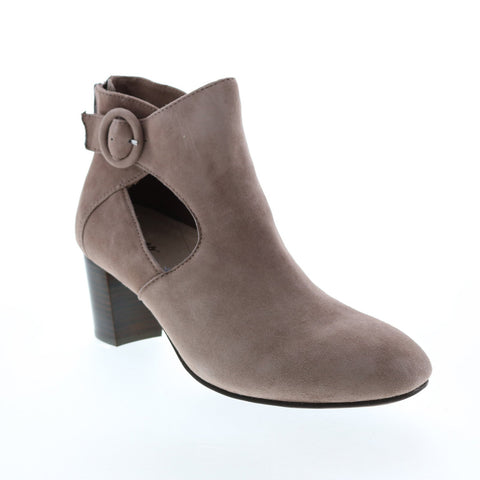 Earth Corinth Womens Pink Leather Zipper Ankle & Booties Boots