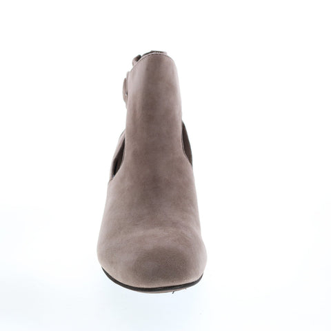 Earth Corinth Womens Pink Suede Zipper Ankle & Booties Boots