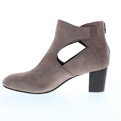 Earth Corinth Womens Pink Suede Zipper Ankle & Booties Boots