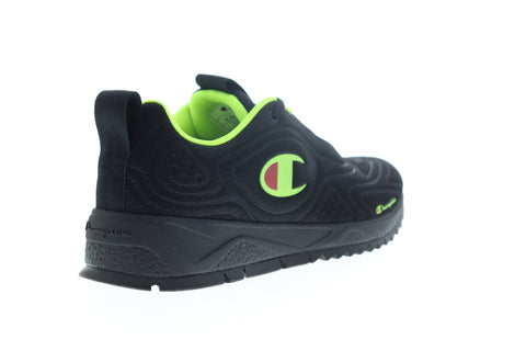 Champion Flex 19 CP100251M Mens Black Suede Low Top Lifestyle Sneakers Shoes
