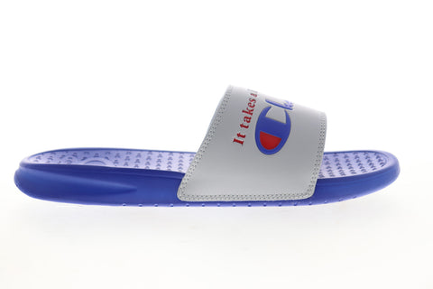 Champion Super Slide More CP100576M Mens Gray Slides Sandals Shoes