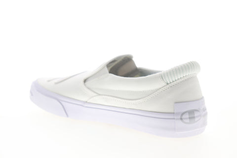 Champion Metro Slip On CP100624M Mens White Canvas Lifestyle Sneakers Shoes