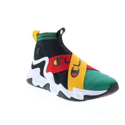 Champion Hyper C X CP100991M Mens Black Canvas Slip On Lifestyle Sneakers Shoes