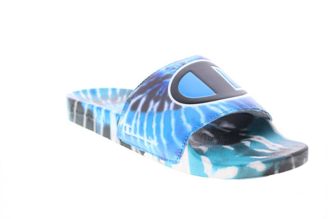 Champion Ipo Tie Dye CP101191M Mens Blue Synthetic Sandals Slides Shoes