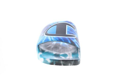 Champion Ipo Tie Dye CP101191M Mens Blue Synthetic Sandals Slides Shoes