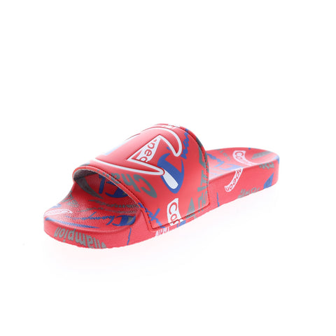 Champion IPO international CP101739M Mens Red Synthetic Slides Sandals Shoes