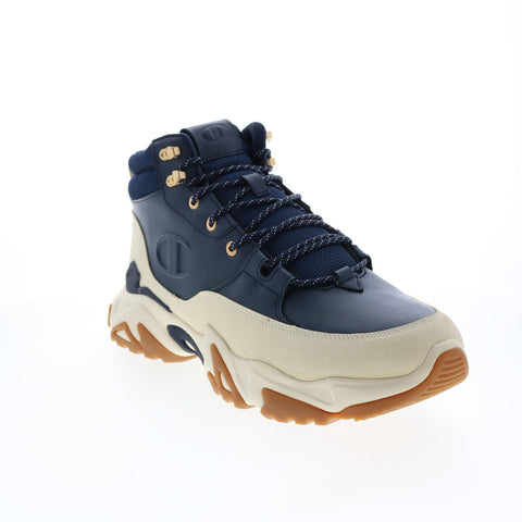 Champion Bromad C Lock CP102368M Mens Blue Leather Lifestyle Sneakers Shoes