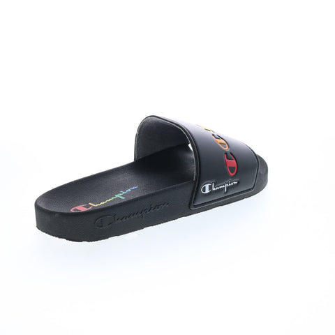Champion IPO Rainbow C CPS10436M Mens Black Synthetic Slides Sandals Shoes