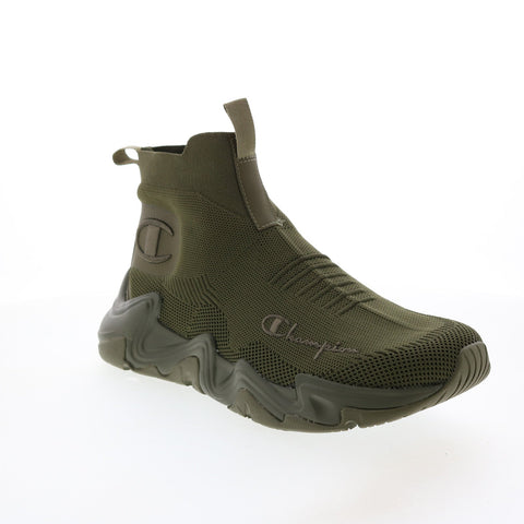 Champion Hyper C Raw CPS10847M Mens Green Canvas Lifestyle Sneakers Shoes