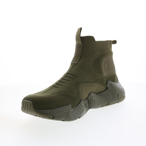 Champion Hyper C Raw CPS10847M Mens Green Canvas Lifestyle Sneakers Shoes