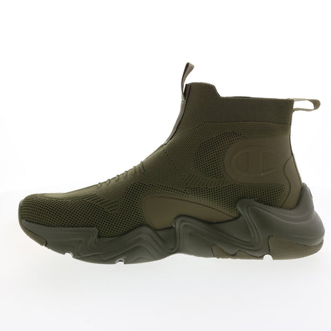 Champion Hyper C Raw CPS10847M Mens Green Canvas Lifestyle Sneakers Shoes