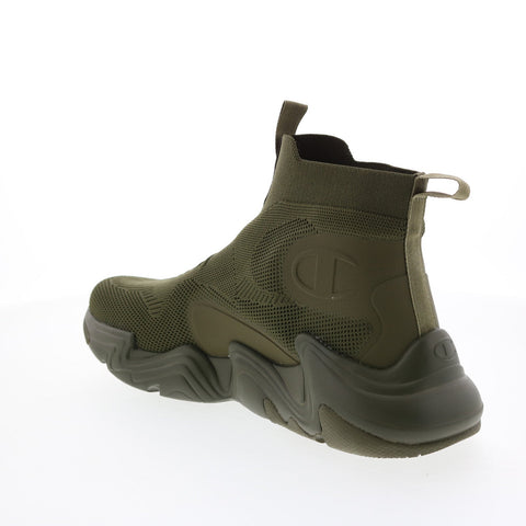 Champion Hyper C Raw CPS10847M Mens Green Canvas Lifestyle Sneakers Shoes