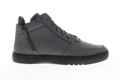 Creative Recreation Adonis Mid Mens Gray Leather Zipper Lifestyle Sneakers Shoes
