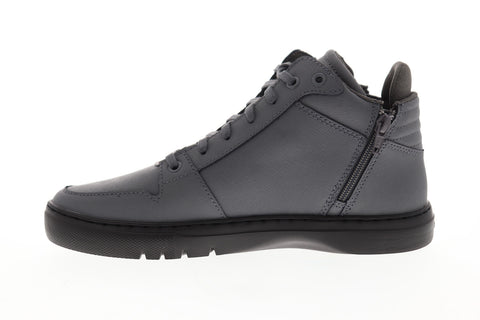 Creative Recreation Adonis Mid Mens Gray Leather Zipper Lifestyle Sneakers Shoes