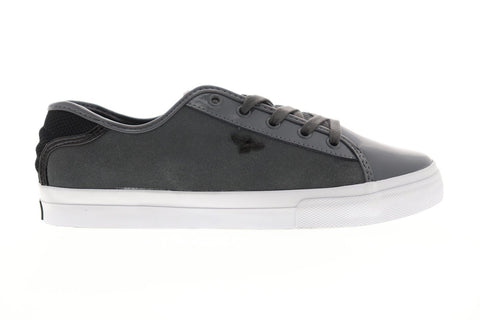 Creative Recreation Kaplan Mens Gray Leather Low Top Lace Up Sneakers Shoes