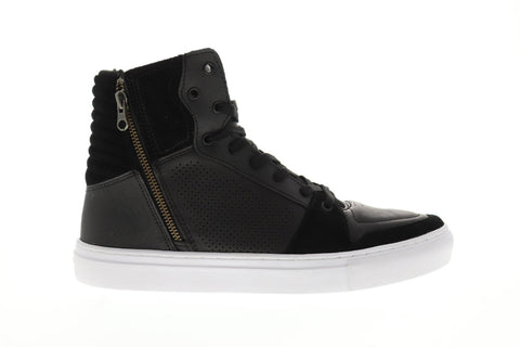 Creative Recreation Adonis Mens Black Suede & Leather High Top Sneakers Shoes