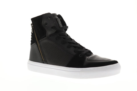 Creative Recreation Adonis Mens Black Suede & Leather High Top Sneakers Shoes