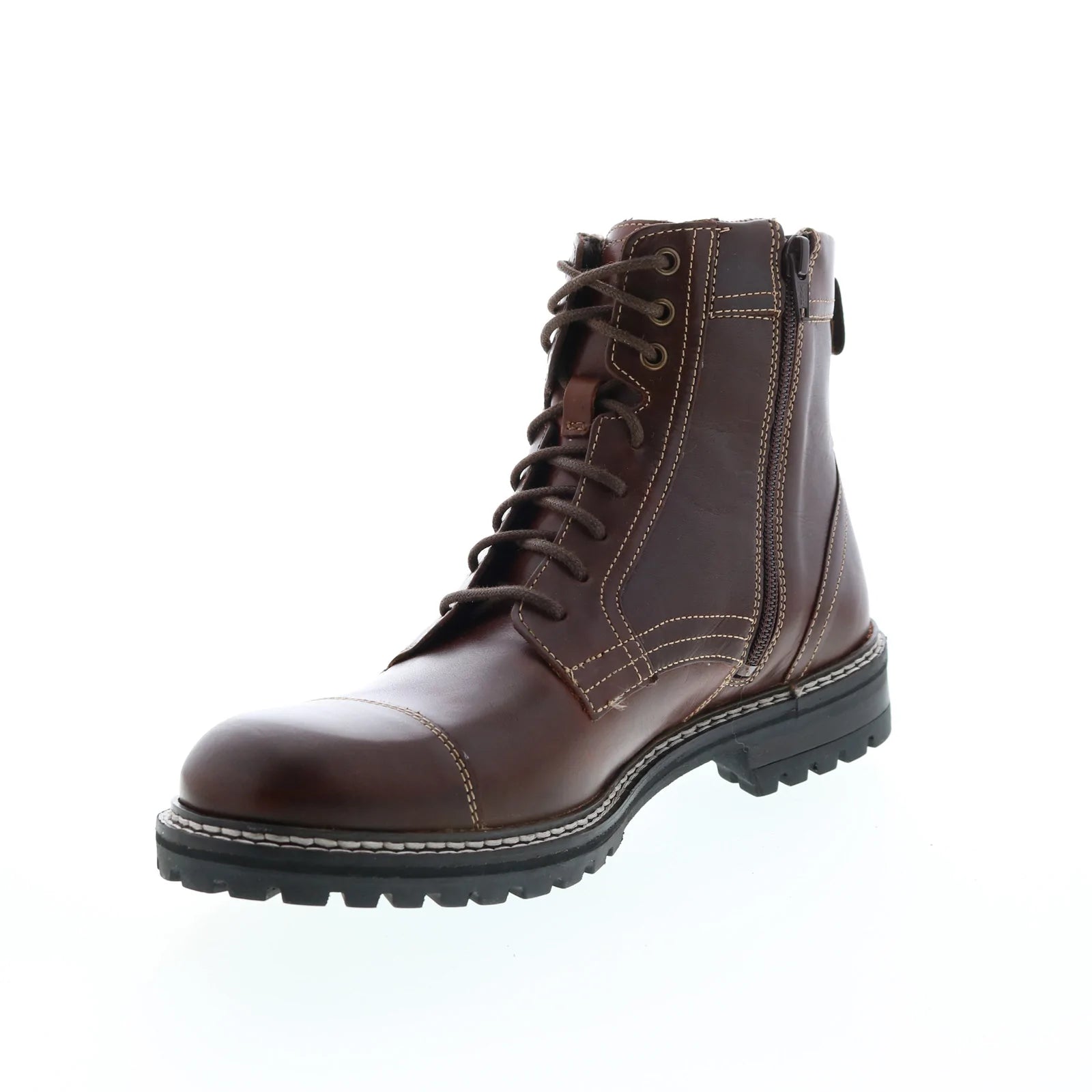 Rye Dark Brown Leather Ankle Boots Oak & Hyde Rita Ankle Boot (Women) - Dark Brown – The Heel  main image 3