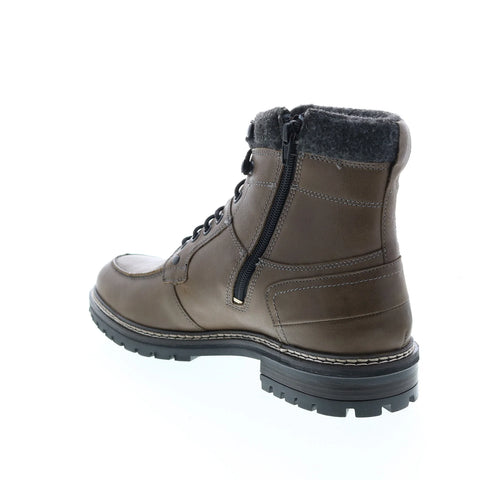 Crevo Dellwood CV1862-020 Mens Brown Leather Zipper Casual Dress Boots