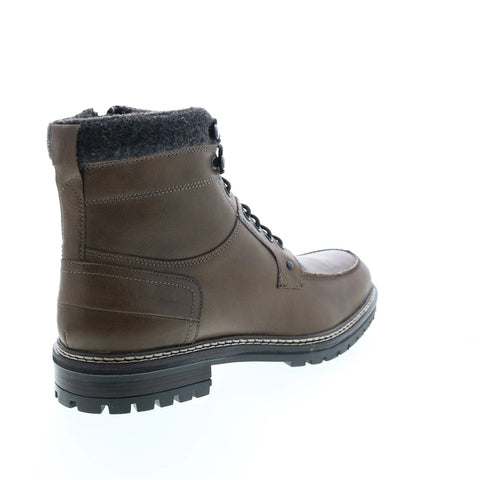 Crevo Dellwood CV1862-020 Mens Brown Leather Zipper Casual Dress Boots