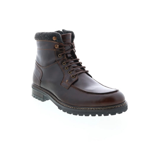 Crevo Dellwood CV1862-225 Mens Brown Leather Zipper Casual Dress Boots