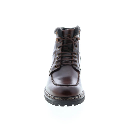 Crevo Dellwood CV1862-225 Mens Brown Leather Zipper Casual Dress Boots
