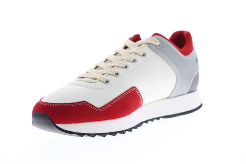 G-Star Calow Mens White Suede & Textile Low Top Lace Up Sneakers Shoes