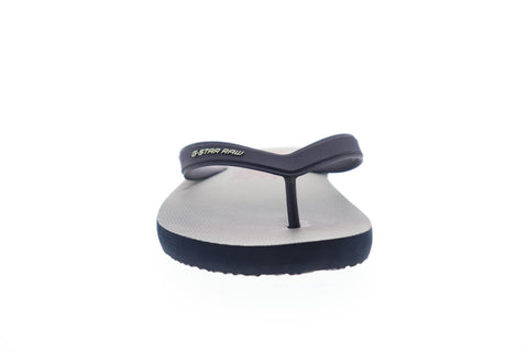 G-Star Raw Dend Hickory Aop Mens Blue Thong Flip-Flops Sandals Shoes